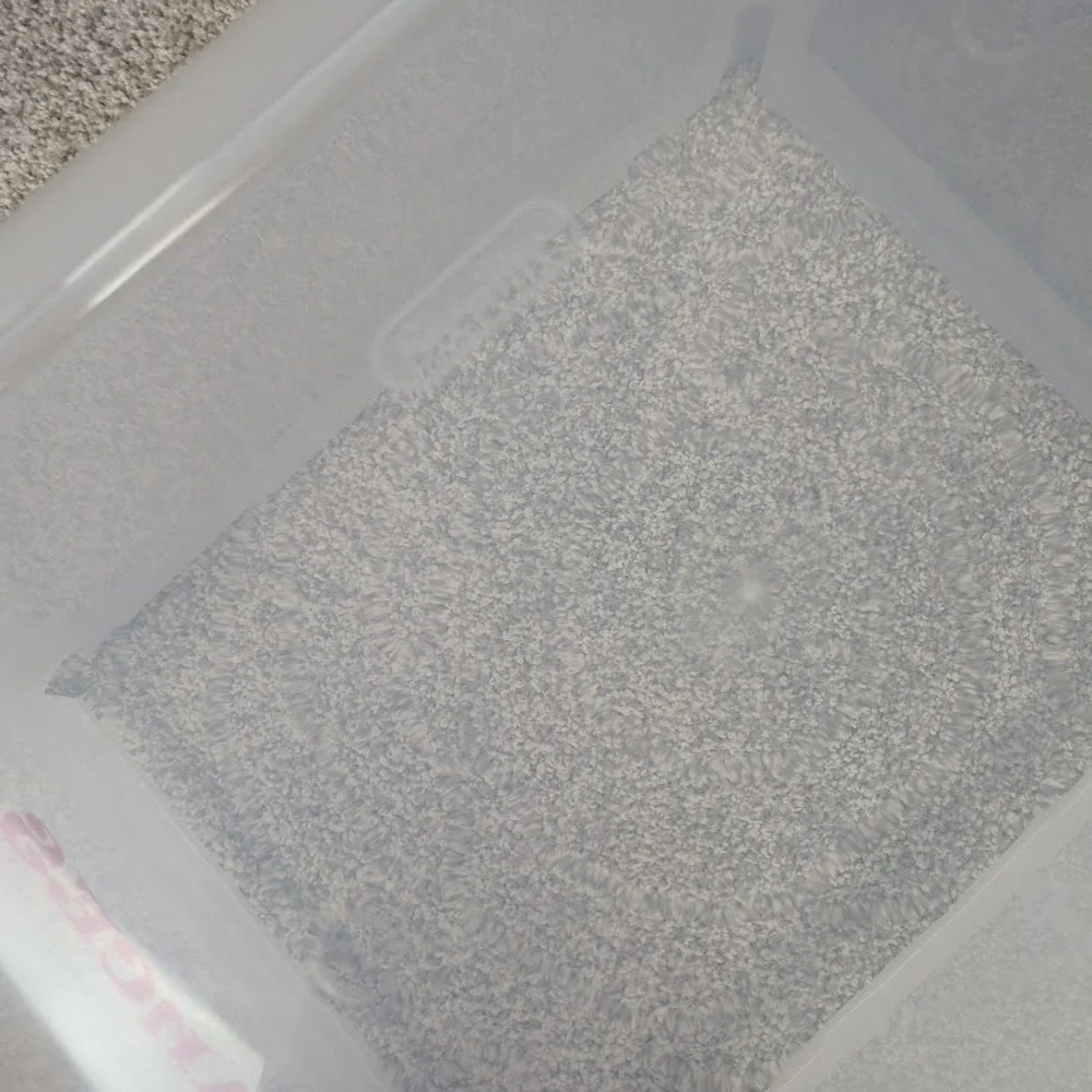 Sterilite Storage Box Container Blue Lid‎ Finances Label Office Organization